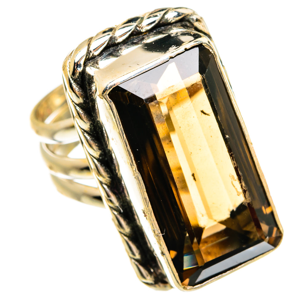 Smoky Quartz Rings handcrafted by Anasilvercos - RING78084