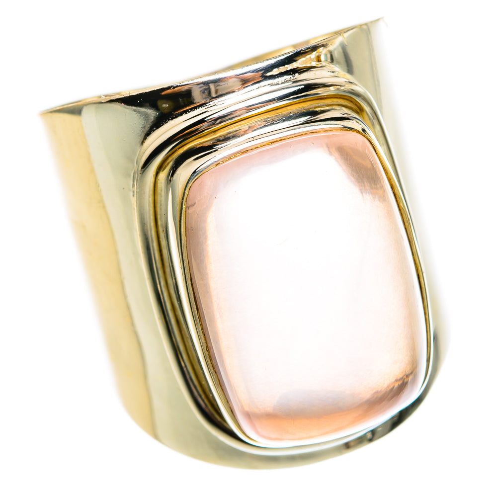 Rose Quartz Rings handcrafted by Anasilvercos - RING78090