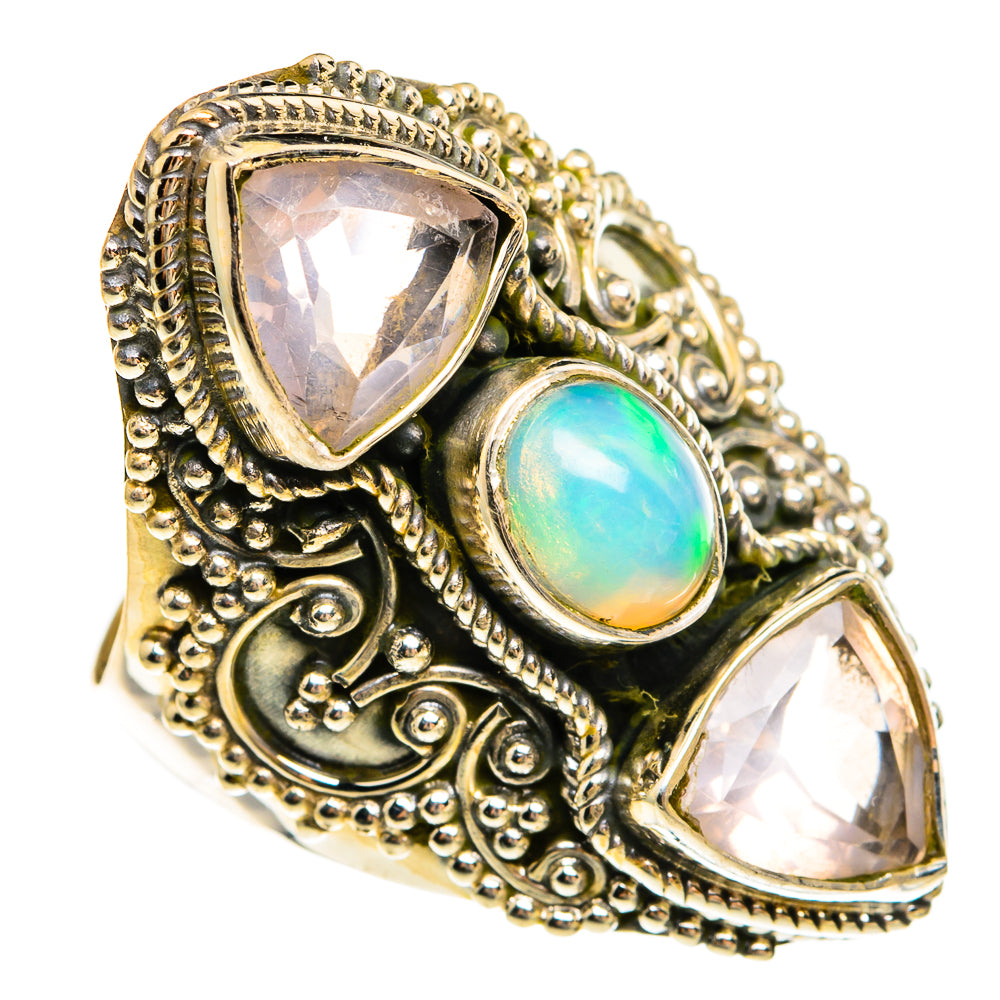 Ethiopian Opal Rings handcrafted by Anasilvercos - RING78105