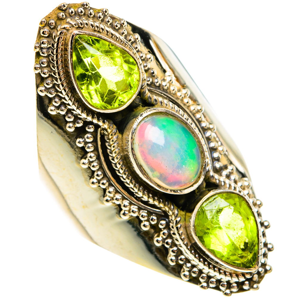 Ethiopian Opal Rings handcrafted by Anasilvercos - RING78106