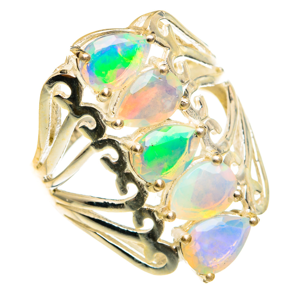 Ethiopian Opal Rings handcrafted by Anasilvercos - RING78107