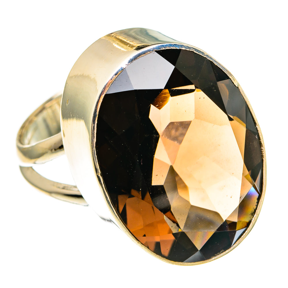 Smoky Quartz Rings handcrafted by Anasilvercos - RING78120