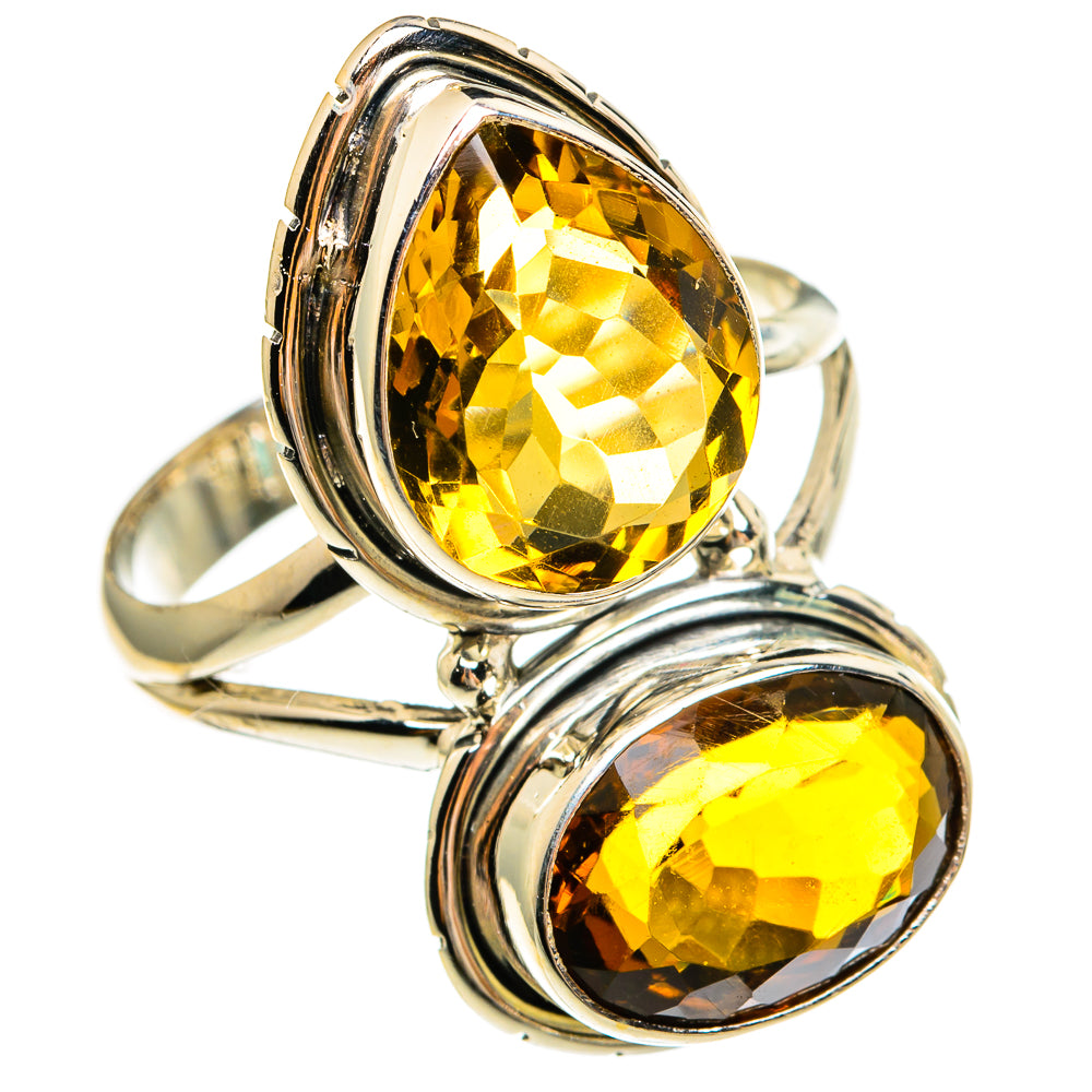 Mandarin Citrine Rings handcrafted by Anasilvercos - RING78126