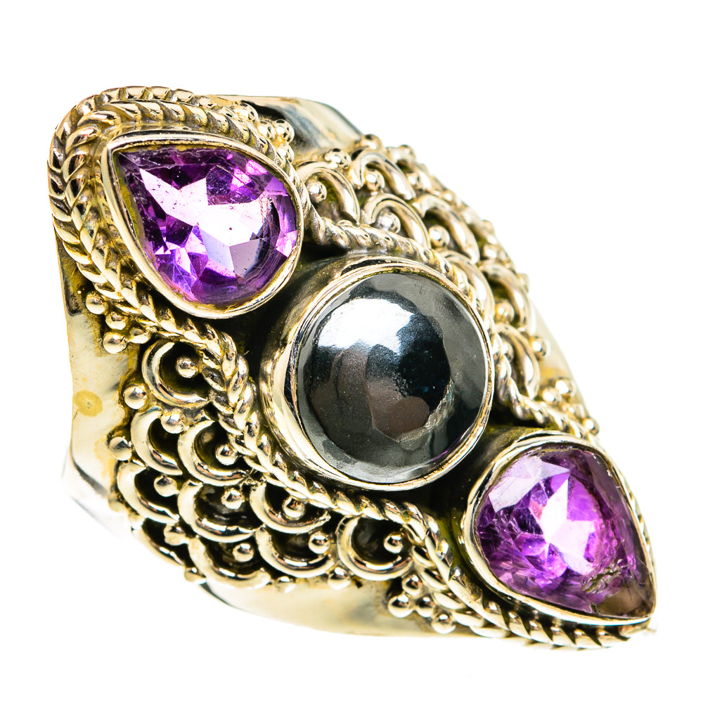 Hematite Rings handcrafted by Anasilvercos - RING78129