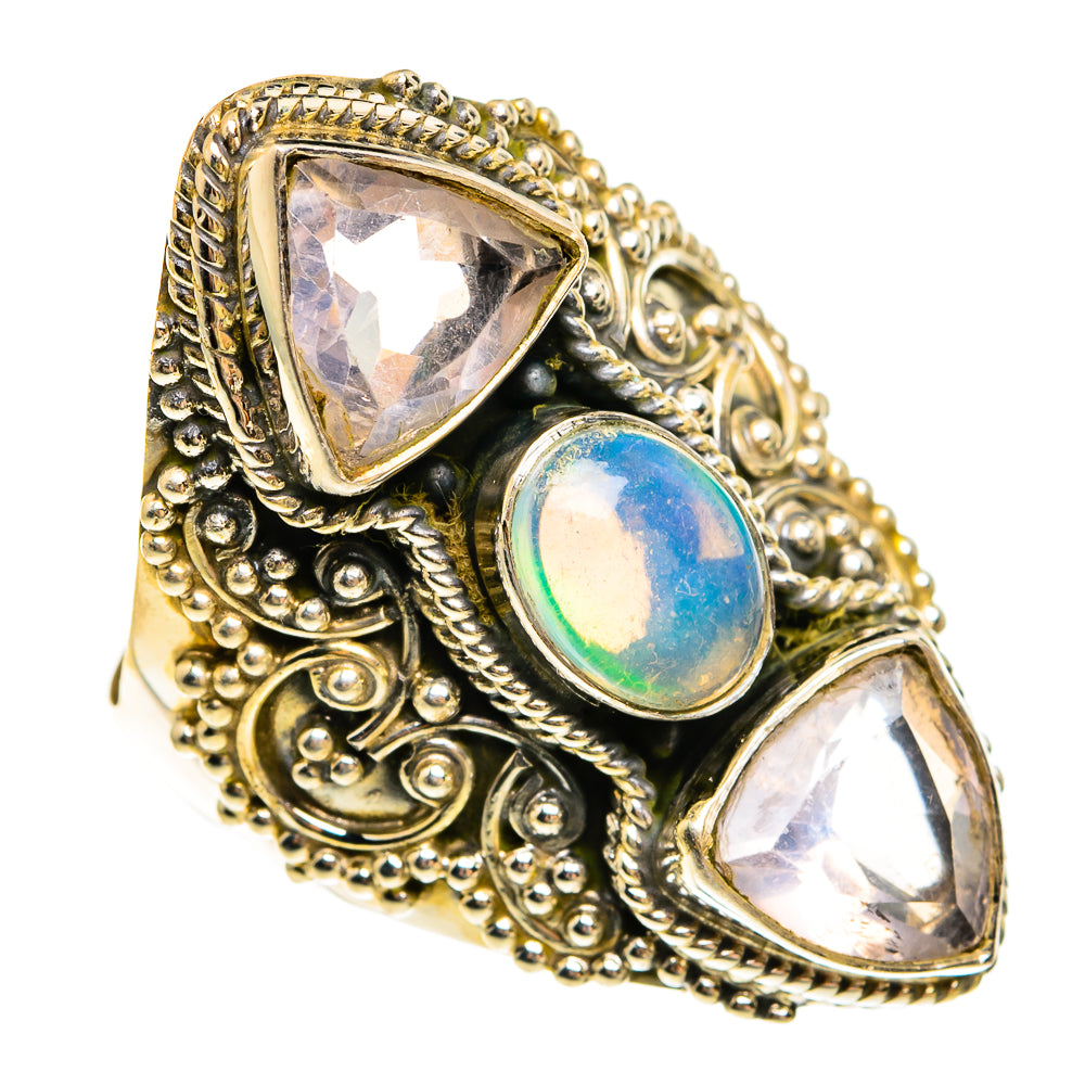 Ethiopian Opal Rings handcrafted by Anasilvercos - RING78140