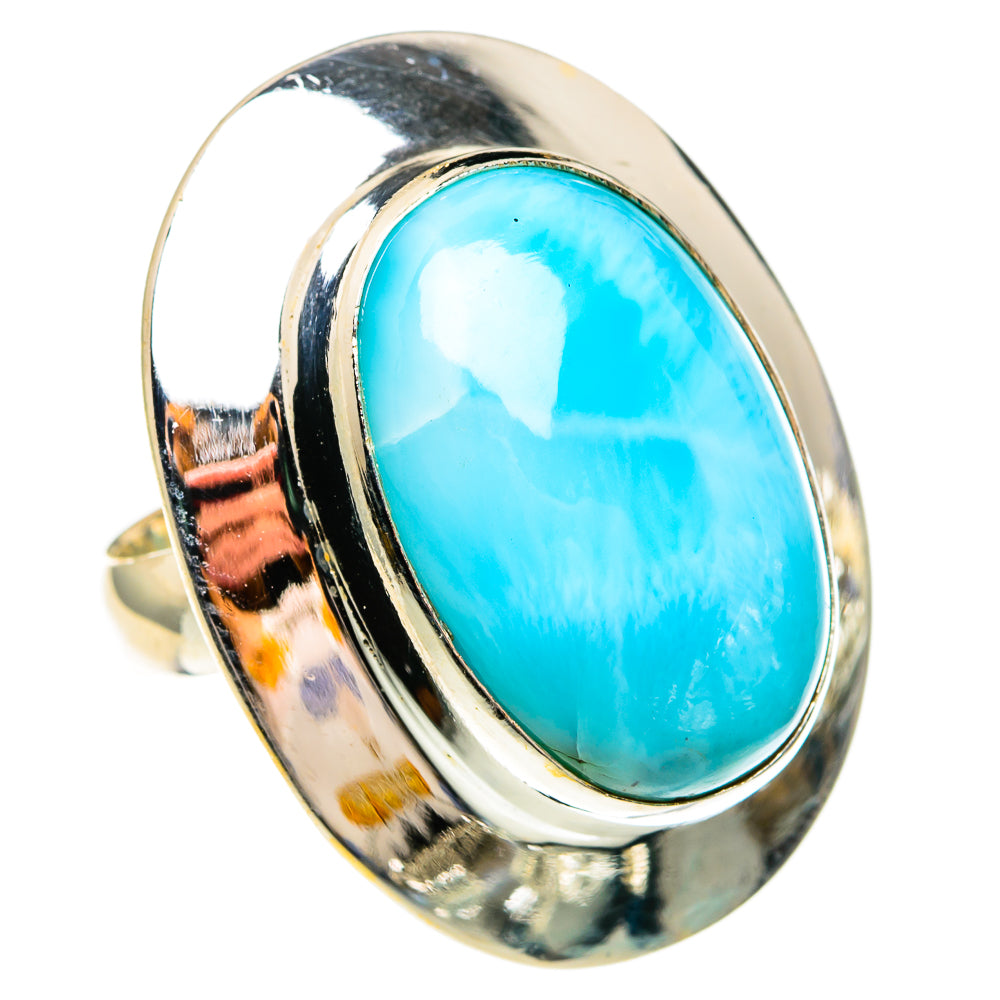 Larimar Rings handcrafted by Anasilvercos - RING78146