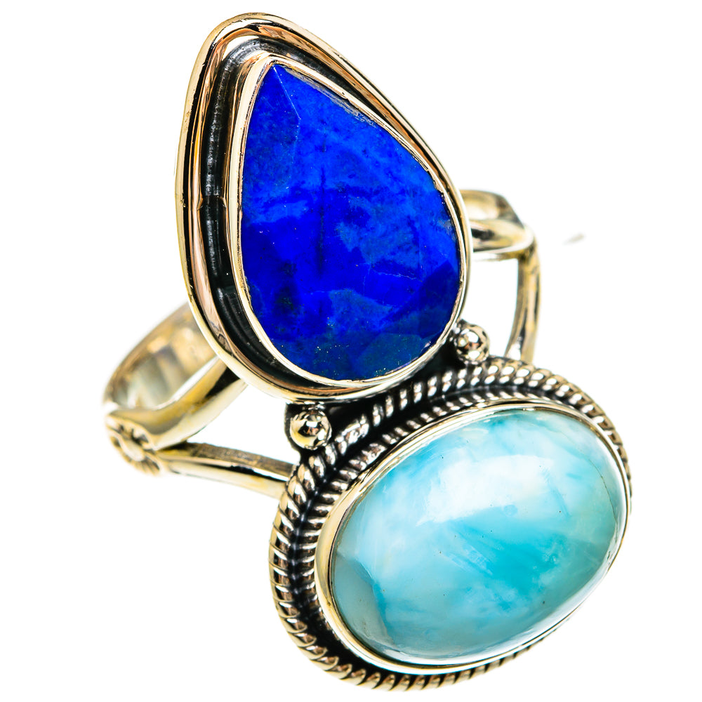 Larimar Rings handcrafted by Anasilvercos - RING78147