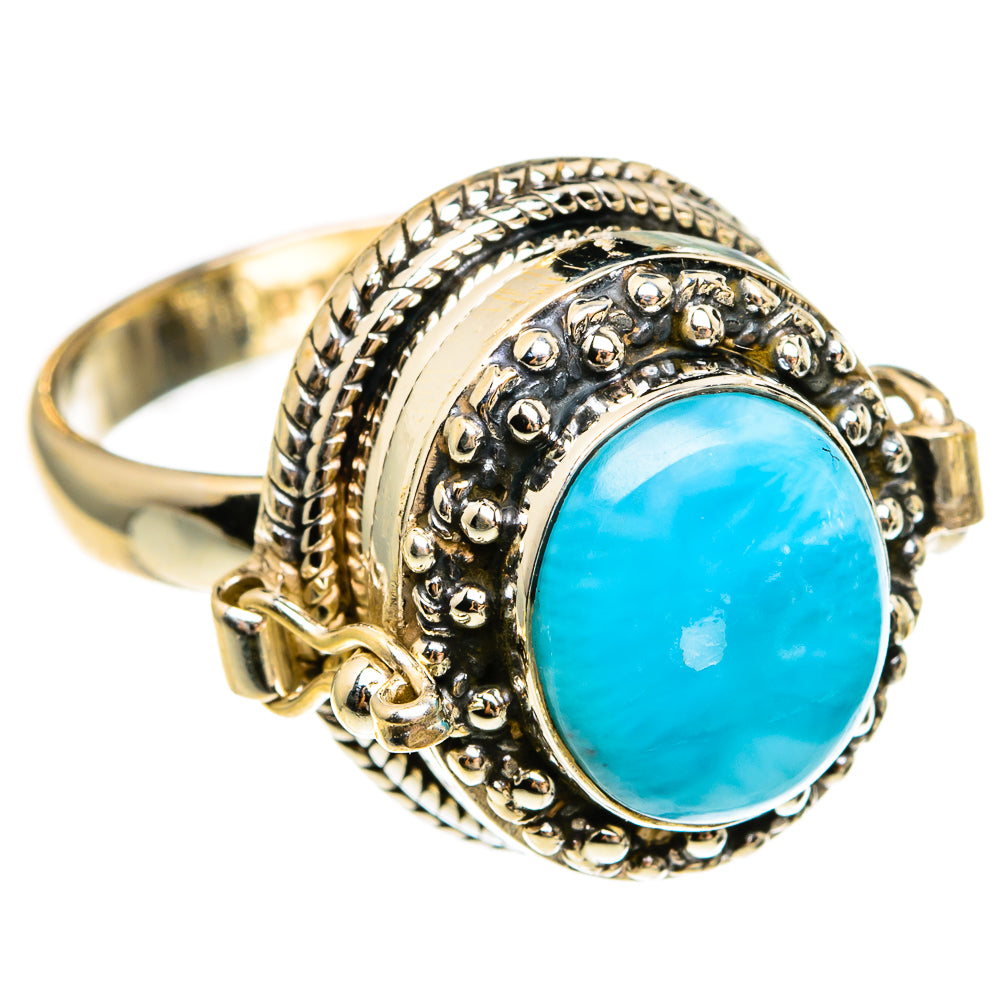 Larimar Rings handcrafted by Anasilvercos - RING78148