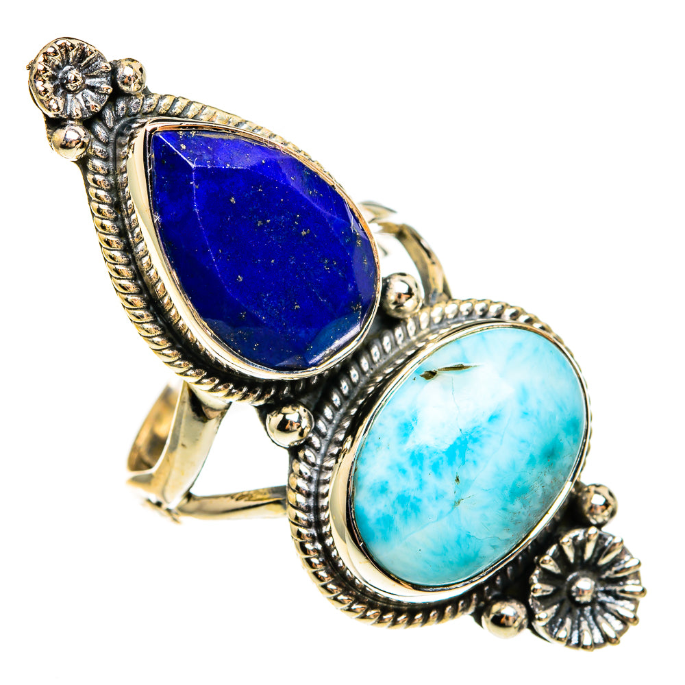 Larimar Rings handcrafted by Anasilvercos - RING78151