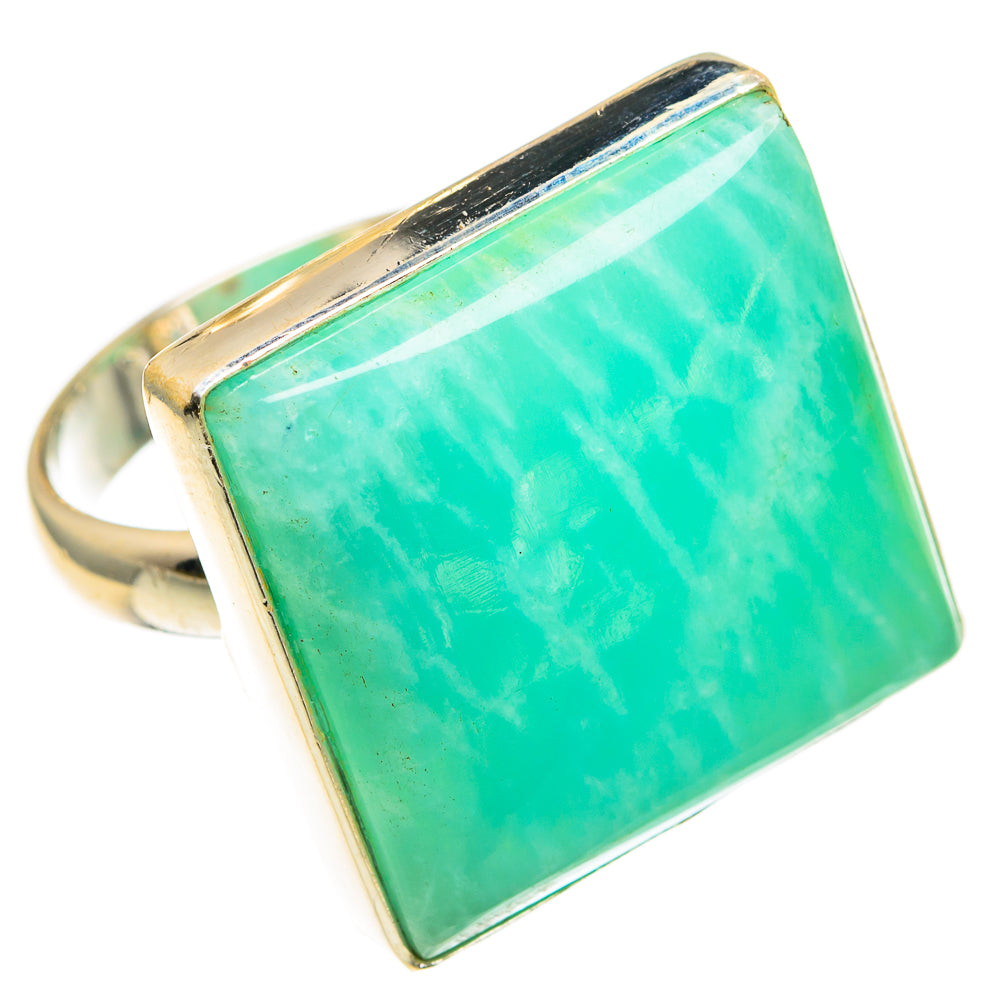 Peruvian Amazonite Rings handcrafted by Anasilvercos - RING78153