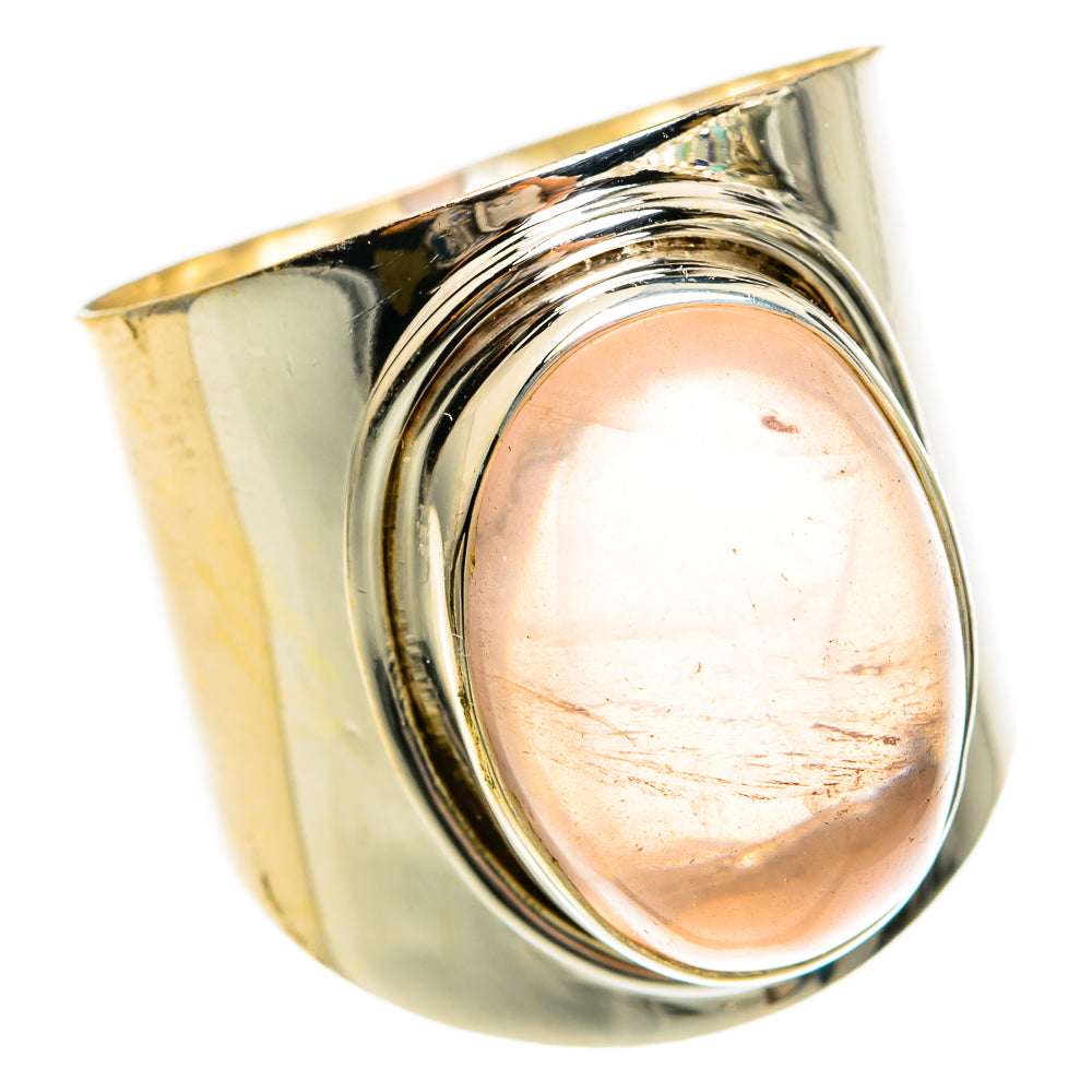Rose Quartz Rings handcrafted by Anasilvercos - RING78166
