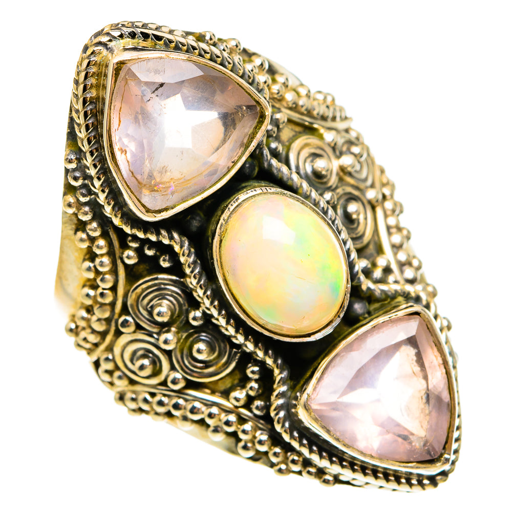 Ethiopian Opal Rings handcrafted by Anasilvercos - RING78176