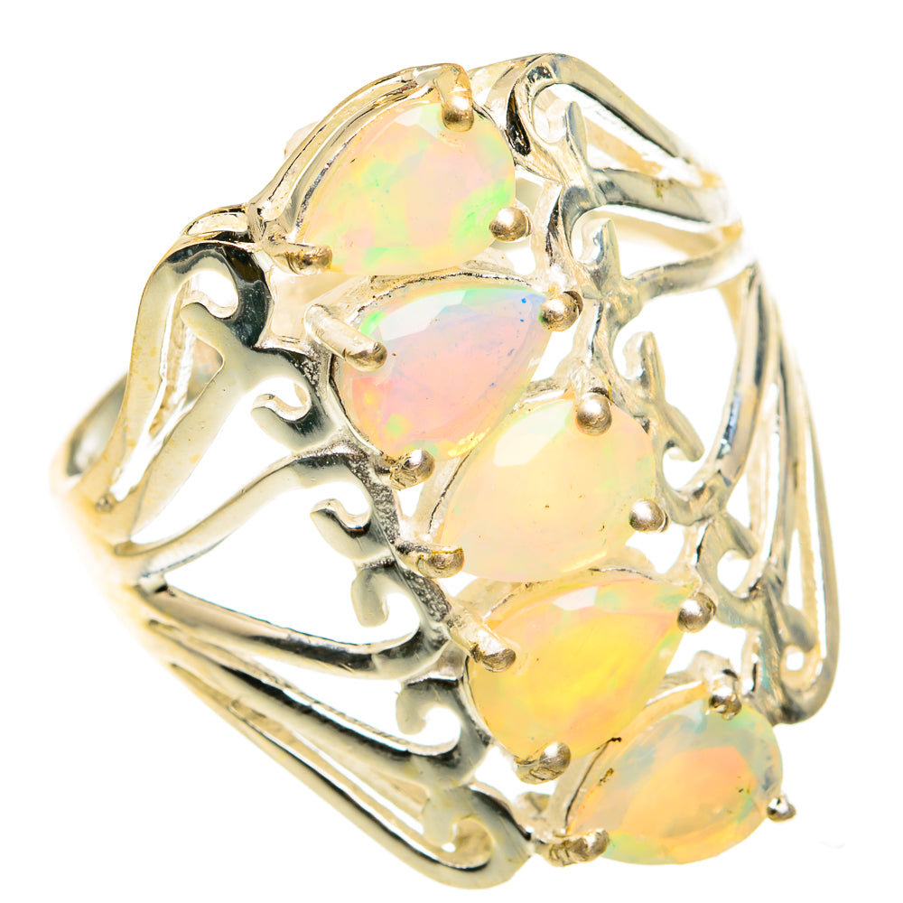 Ethiopian Opal Rings handcrafted by Anasilvercos - RING78177