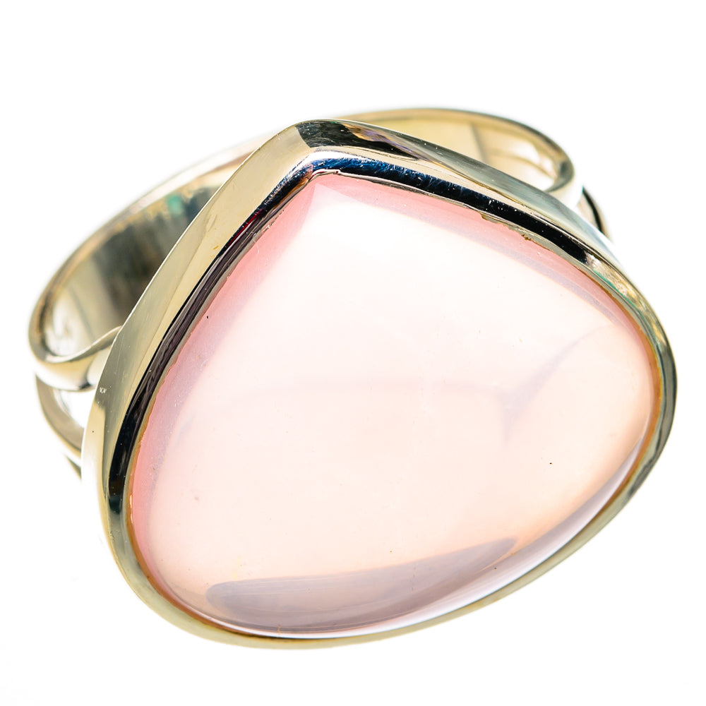 Rose Quartz Rings handcrafted by Anasilvercos - RING78197