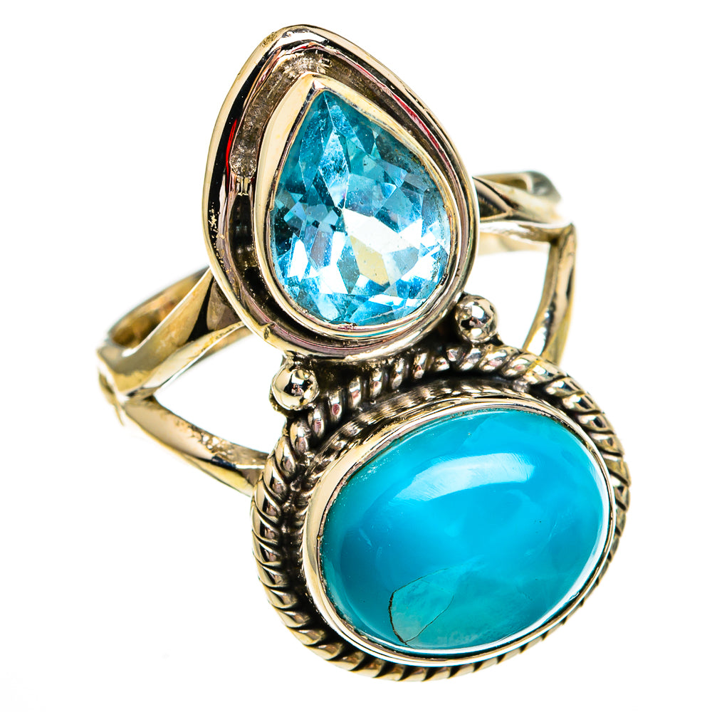Larimar Rings handcrafted by Anasilvercos - RING78215