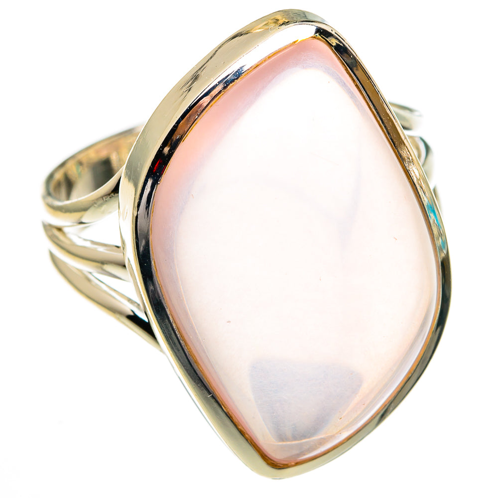 Rose Quartz Rings handcrafted by Anasilvercos - RING78226