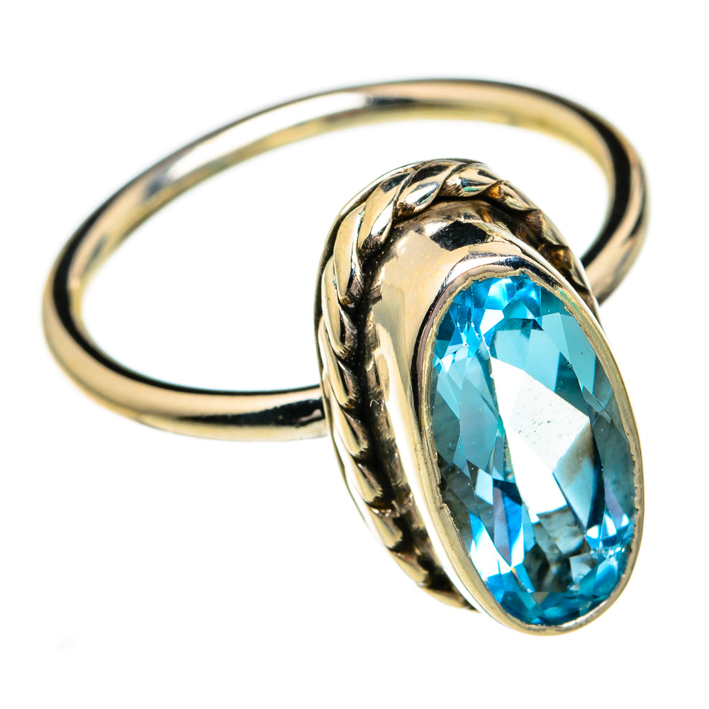 Blue Topaz Rings handcrafted by Anasilvercos - RING78249