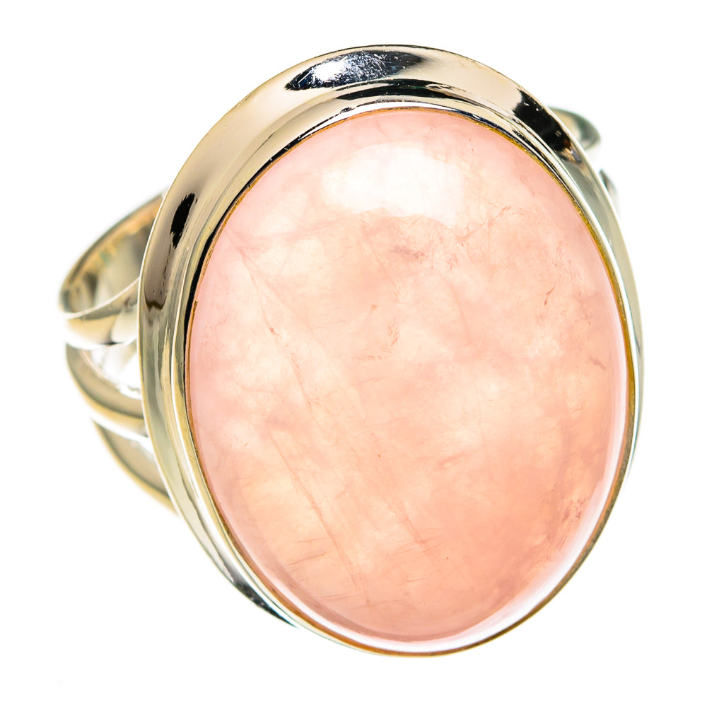 Rose Quartz Rings handcrafted by Anasilvercos - RING78255