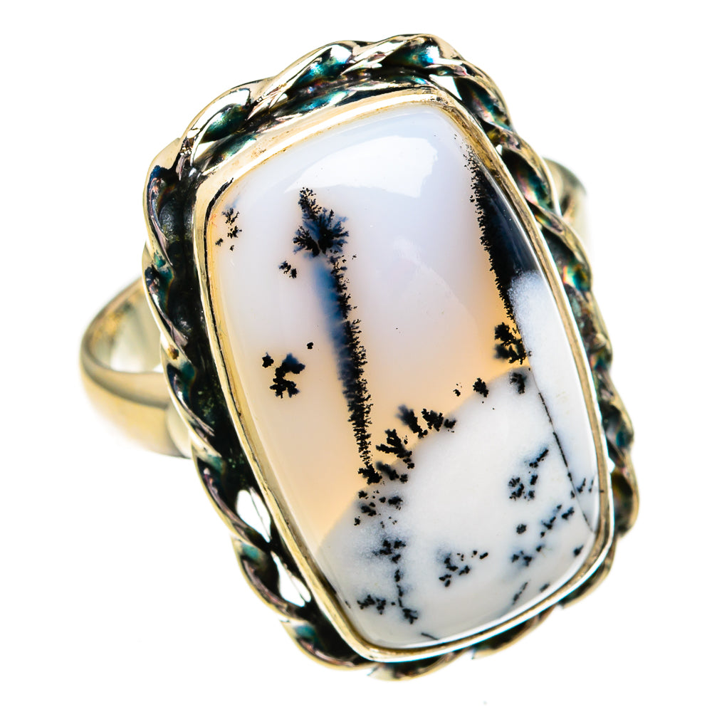 Dendritic Opal Rings handcrafted by Anasilvercos - RING78268