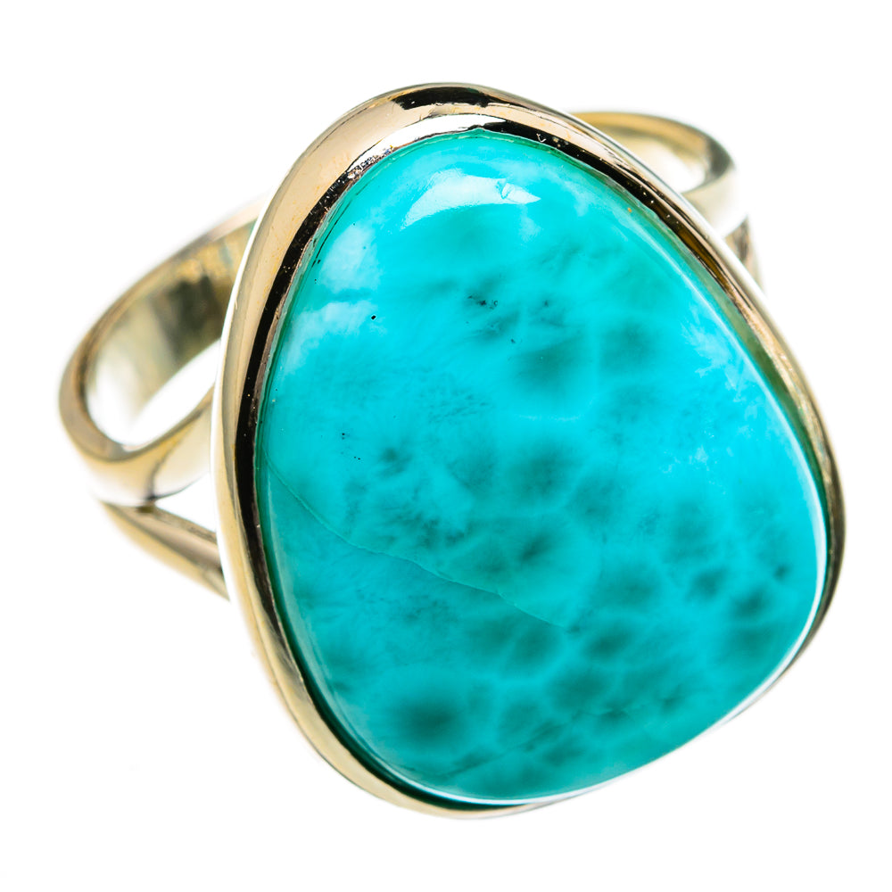 Larimar Rings handcrafted by Anasilvercos - RING78273
