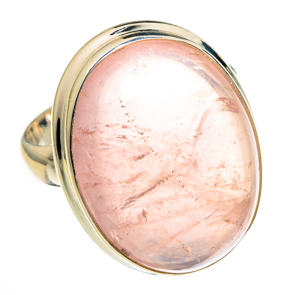 Rose Quartz Rings handcrafted by Anasilvercos - RING78284