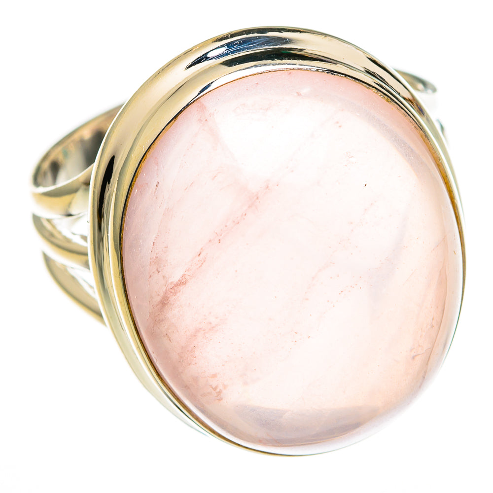 Rose Quartz Rings handcrafted by Anasilvercos - RING78286