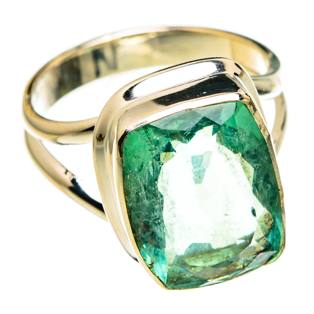 Green Fluorite Rings handcrafted by Anasilvercos - RING78307