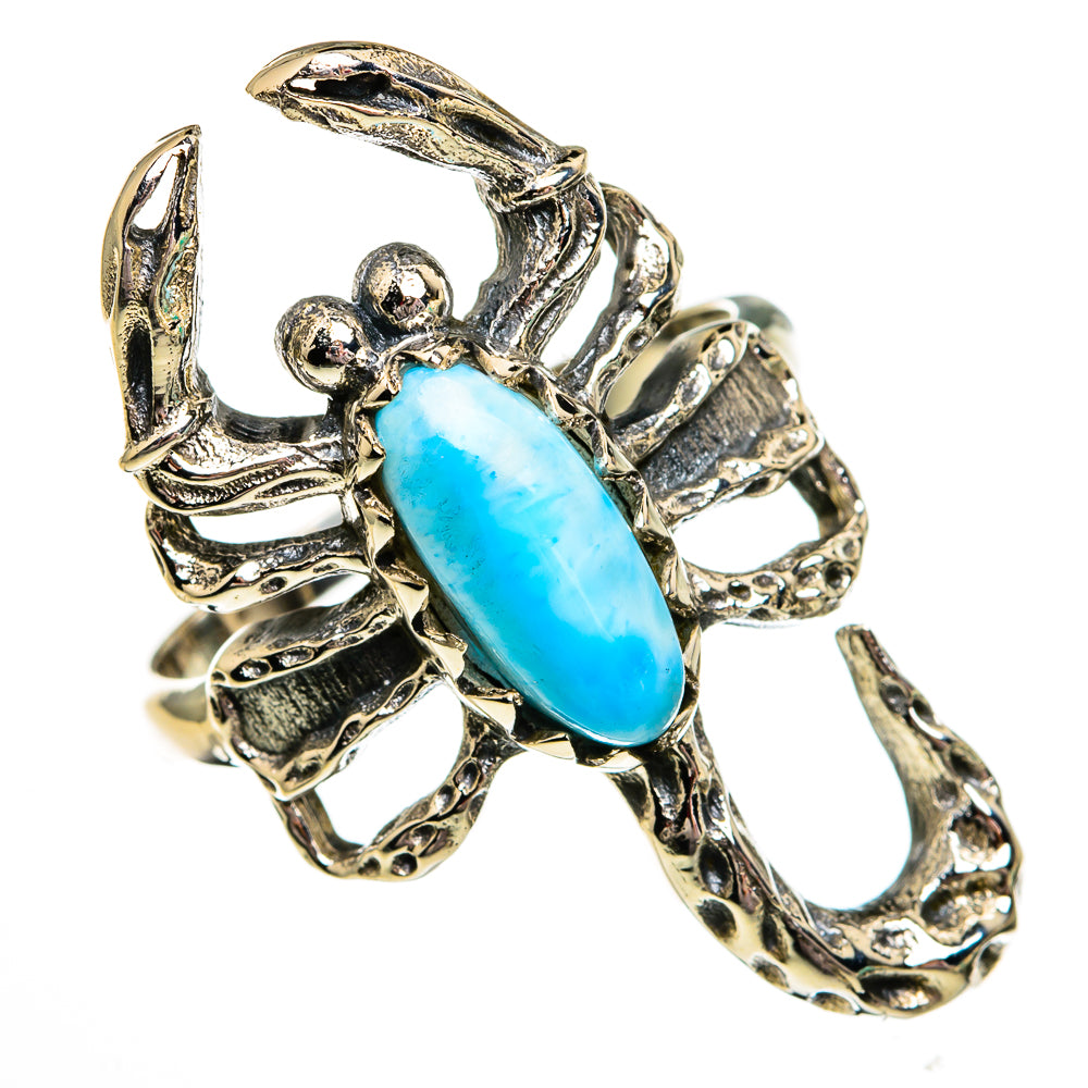 Larimar Rings handcrafted by Anasilvercos - RING78324