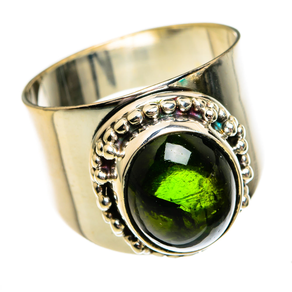 Chrome Diopside Rings handcrafted by Anasilvercos - RING78329