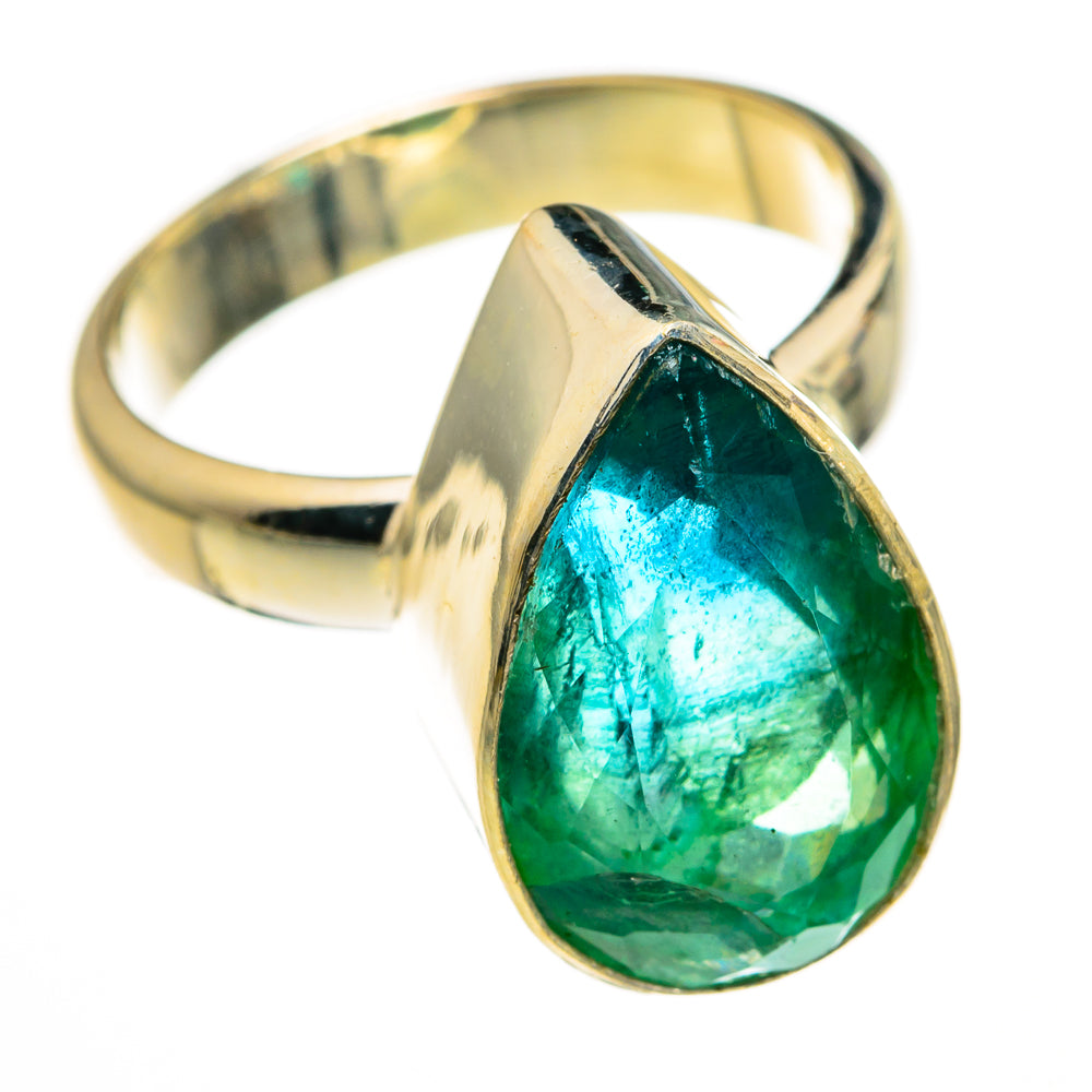 Green Fluorite Rings handcrafted by Anasilvercos - RING78330