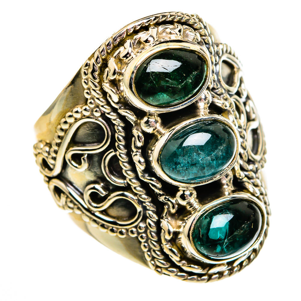 Blue Tourmaline Rings handcrafted by Anasilvercos - RING78368