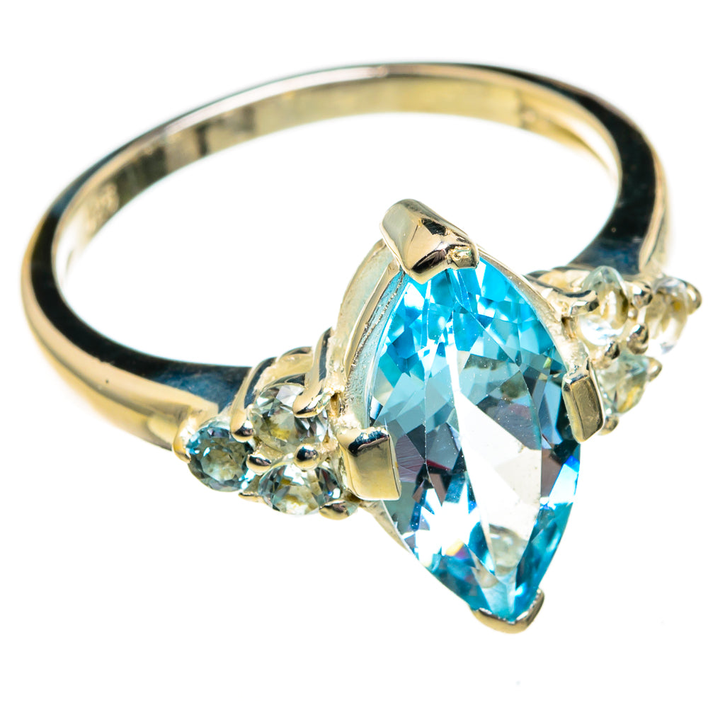 Blue Topaz Rings handcrafted by Anasilvercos - RING78373