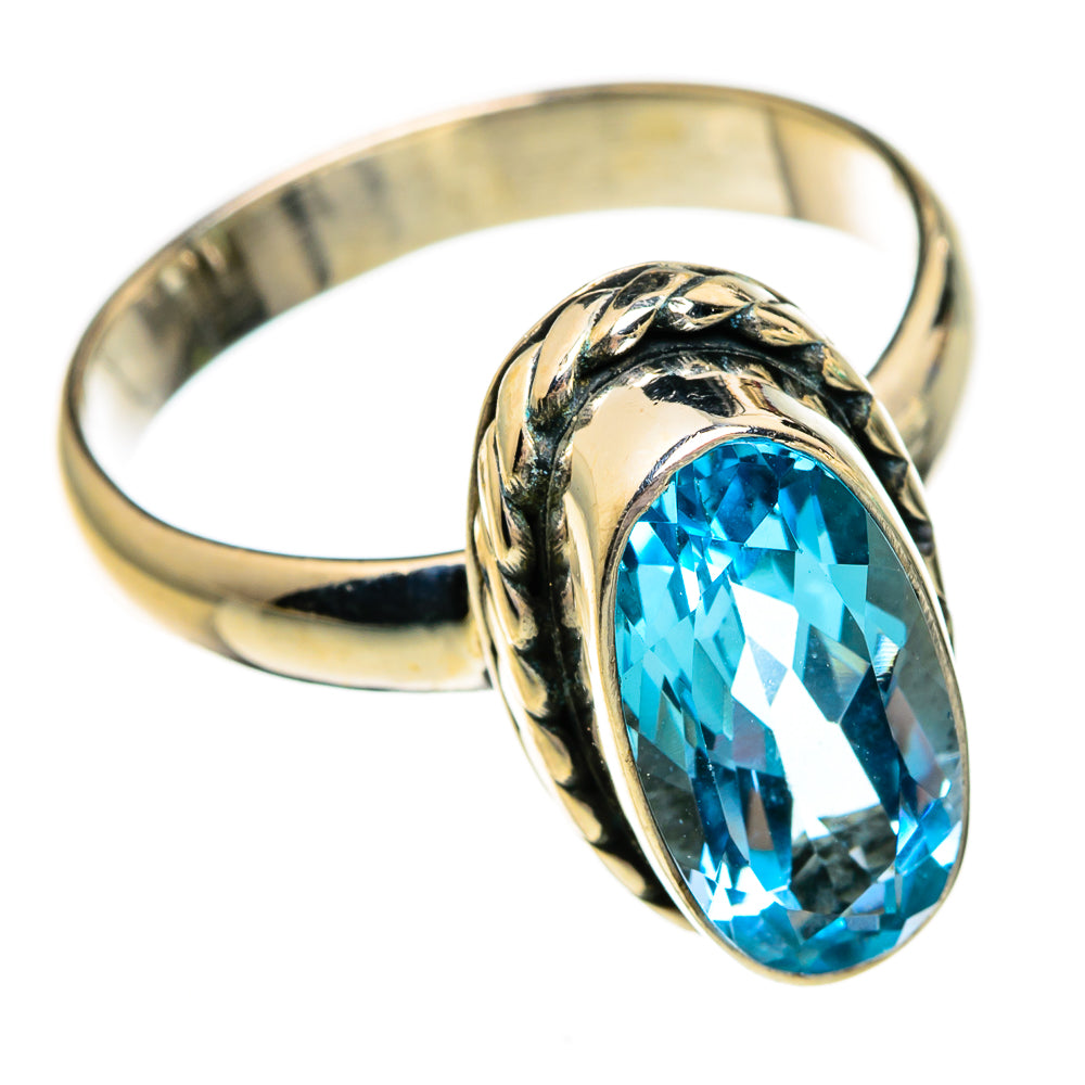 Blue Topaz Rings handcrafted by Anasilvercos - RING78392