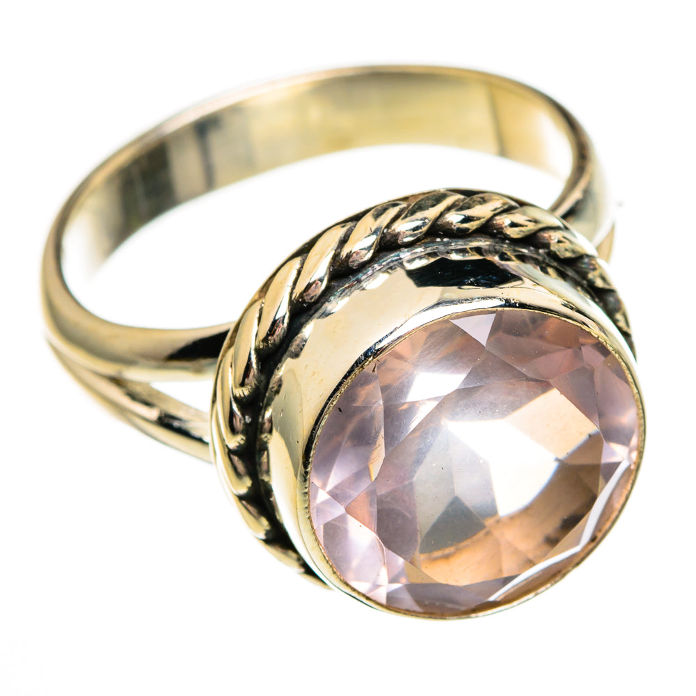 Rose Quartz Rings handcrafted by Anasilvercos - RING78398