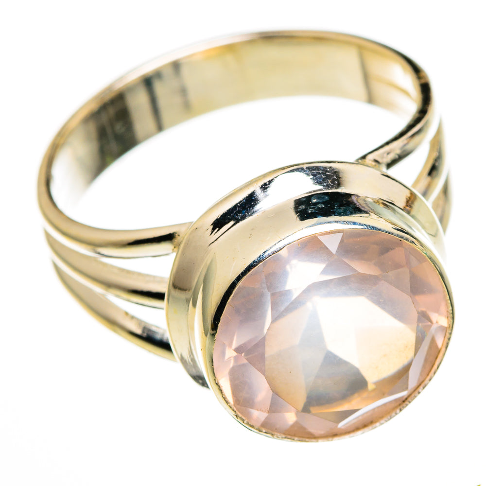 Rose Quartz Rings handcrafted by Anasilvercos - RING78400