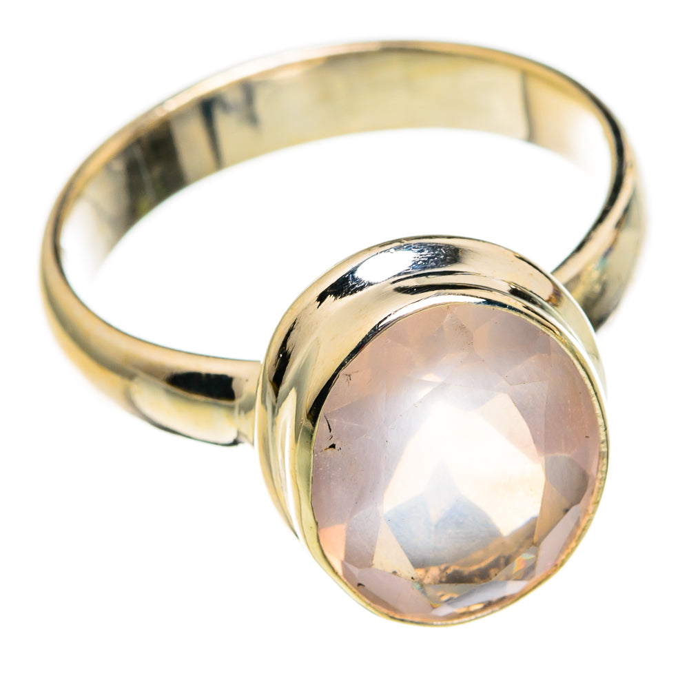Rose Quartz Rings handcrafted by Anasilvercos - RING78418