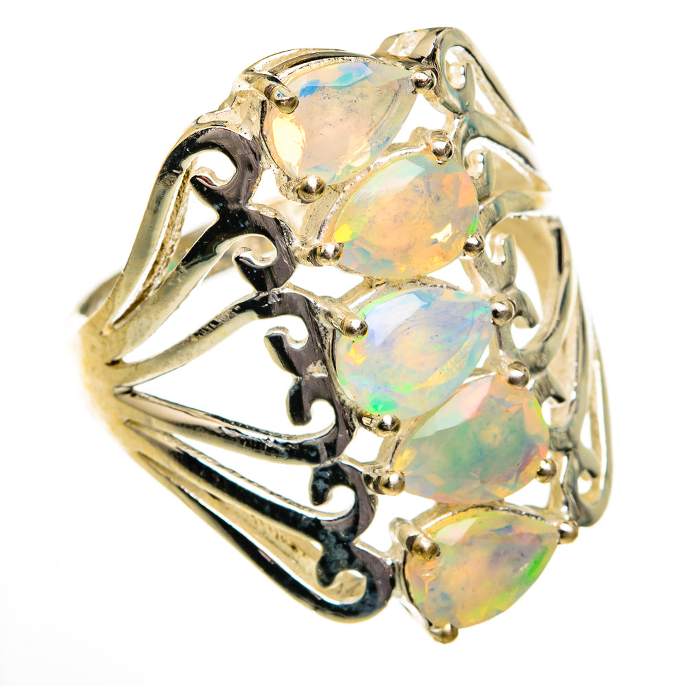 Ethiopian Opal Rings handcrafted by Anasilvercos - RING78454