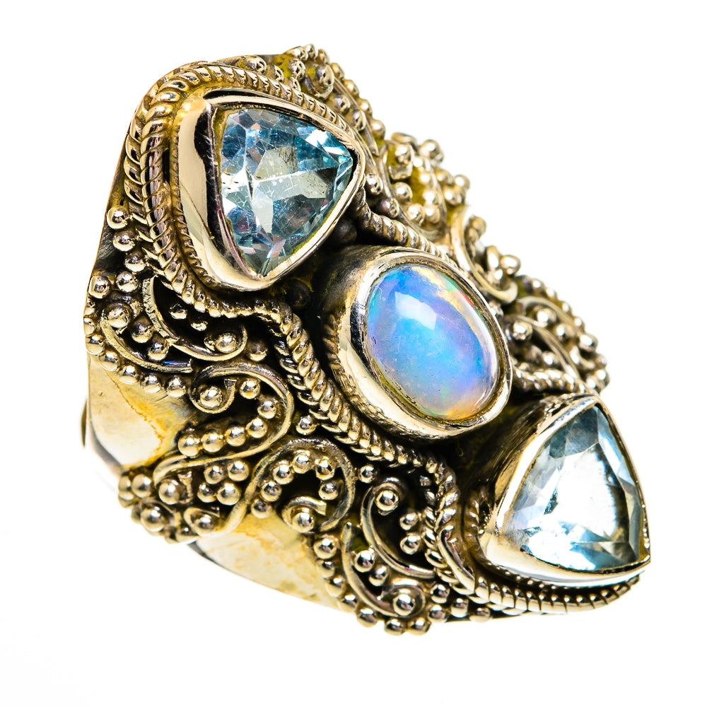 Ethiopian Opal Rings handcrafted by Anasilvercos - RING78456
