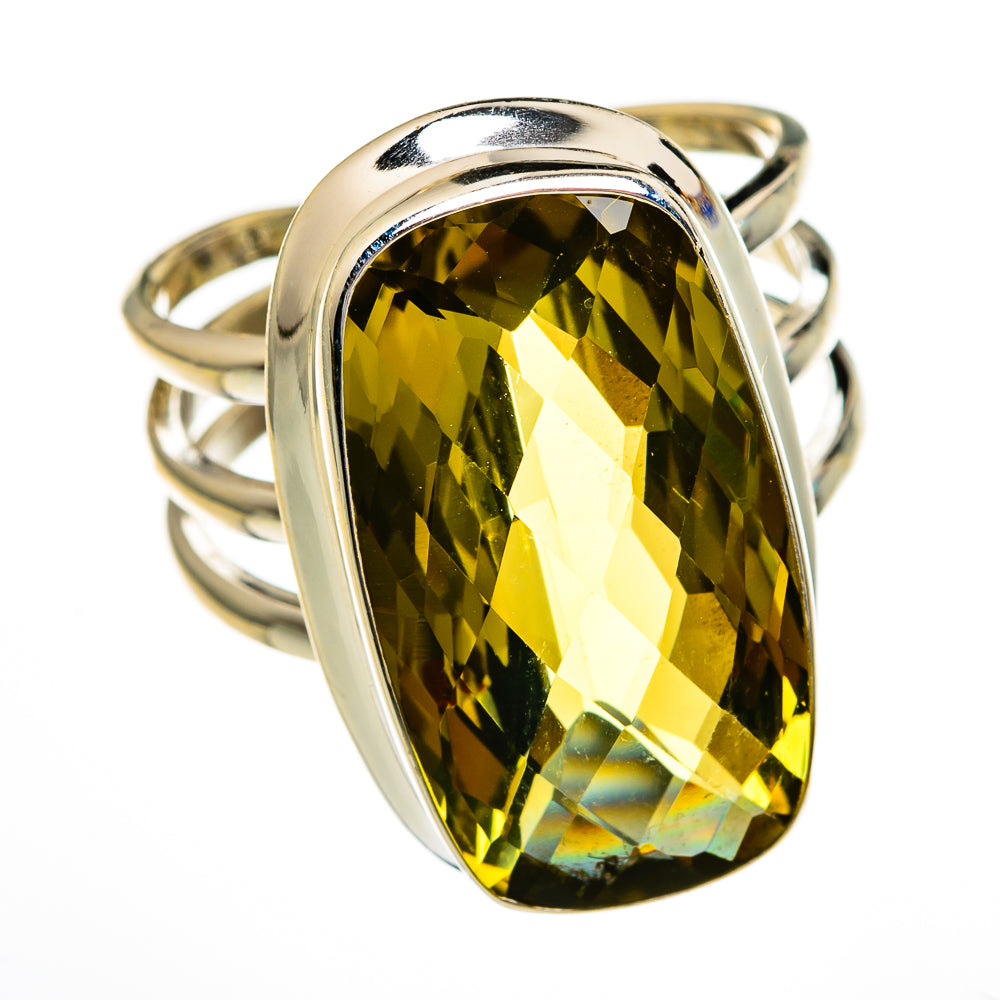 Olive Quartz Rings handcrafted by Anasilvercos - RING78458