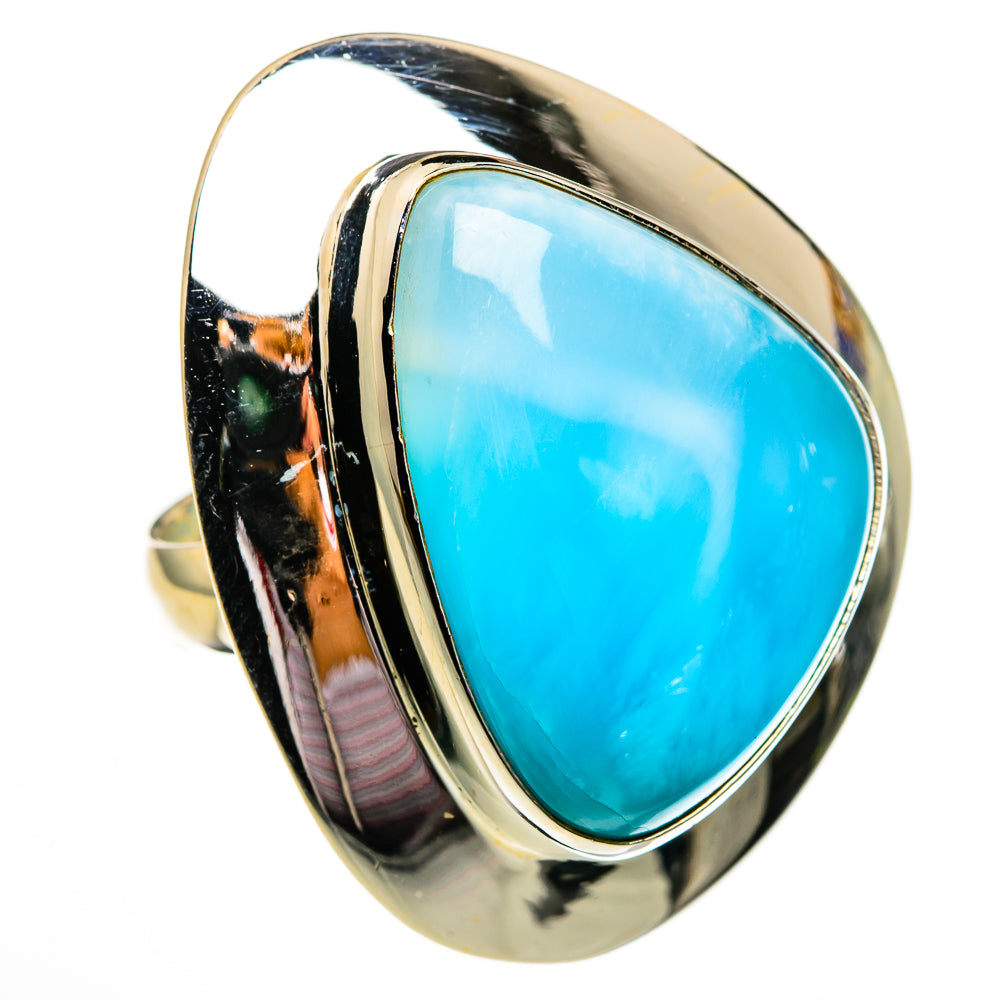 Larimar Rings handcrafted by Anasilvercos - RING78463