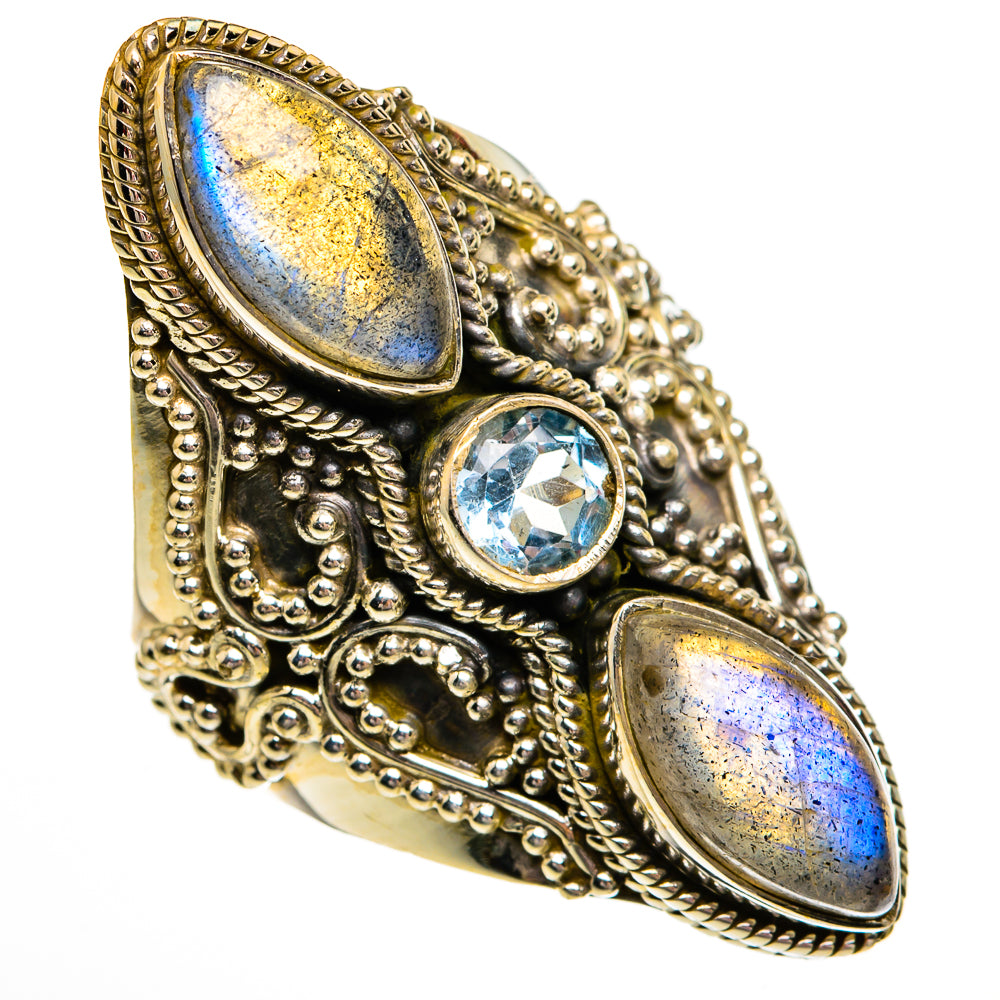 Labradorite Rings handcrafted by Anasilvercos - RING78465