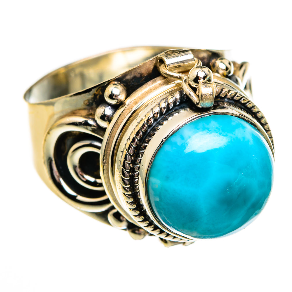 Larimar Rings handcrafted by Anasilvercos - RING78467
