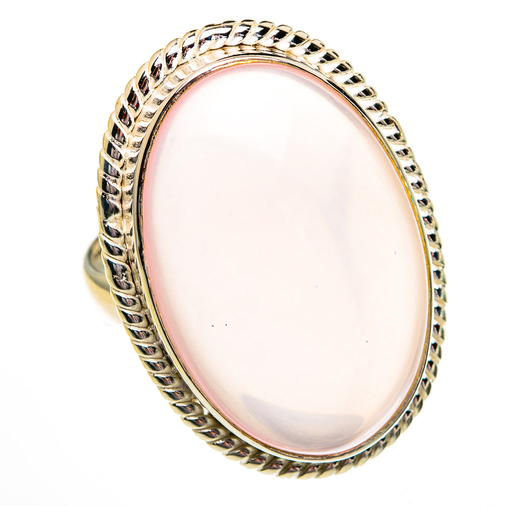 Rose Quartz Rings handcrafted by Anasilvercos - RING78482
