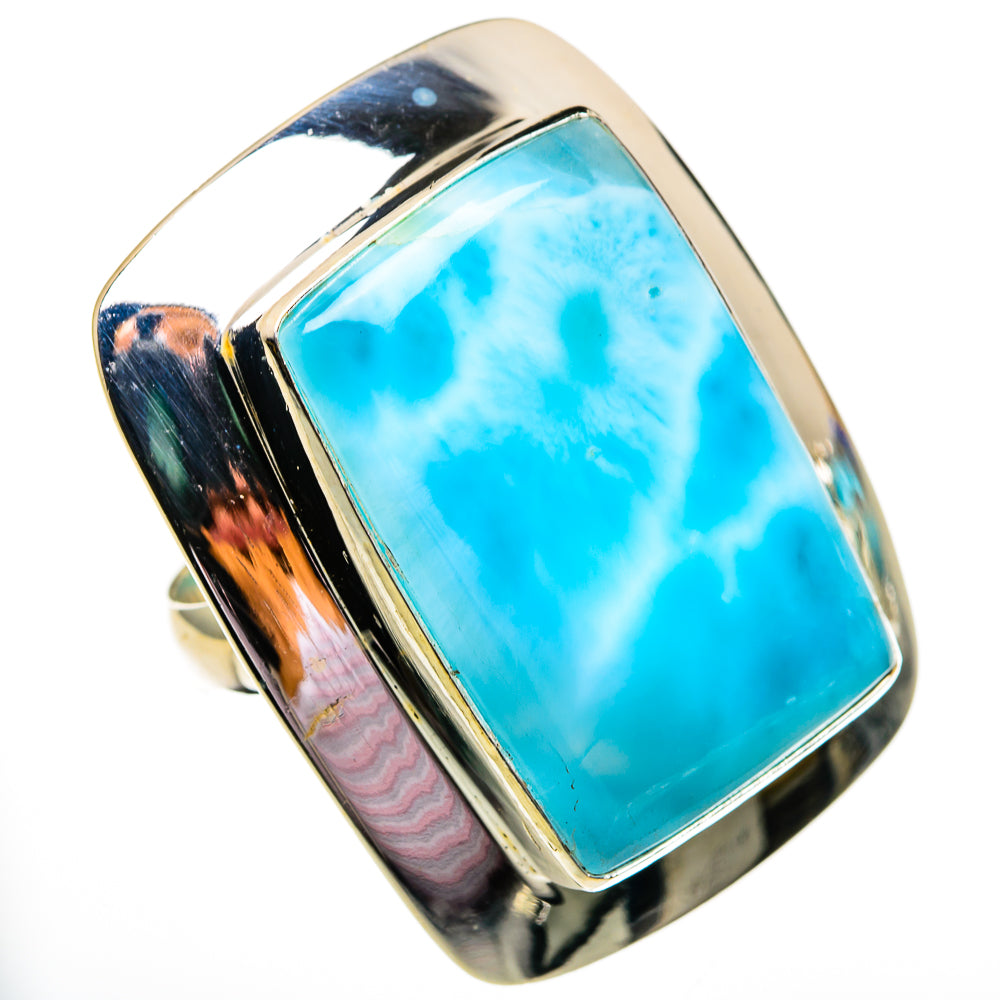 Larimar Rings handcrafted by Anasilvercos - RING78499
