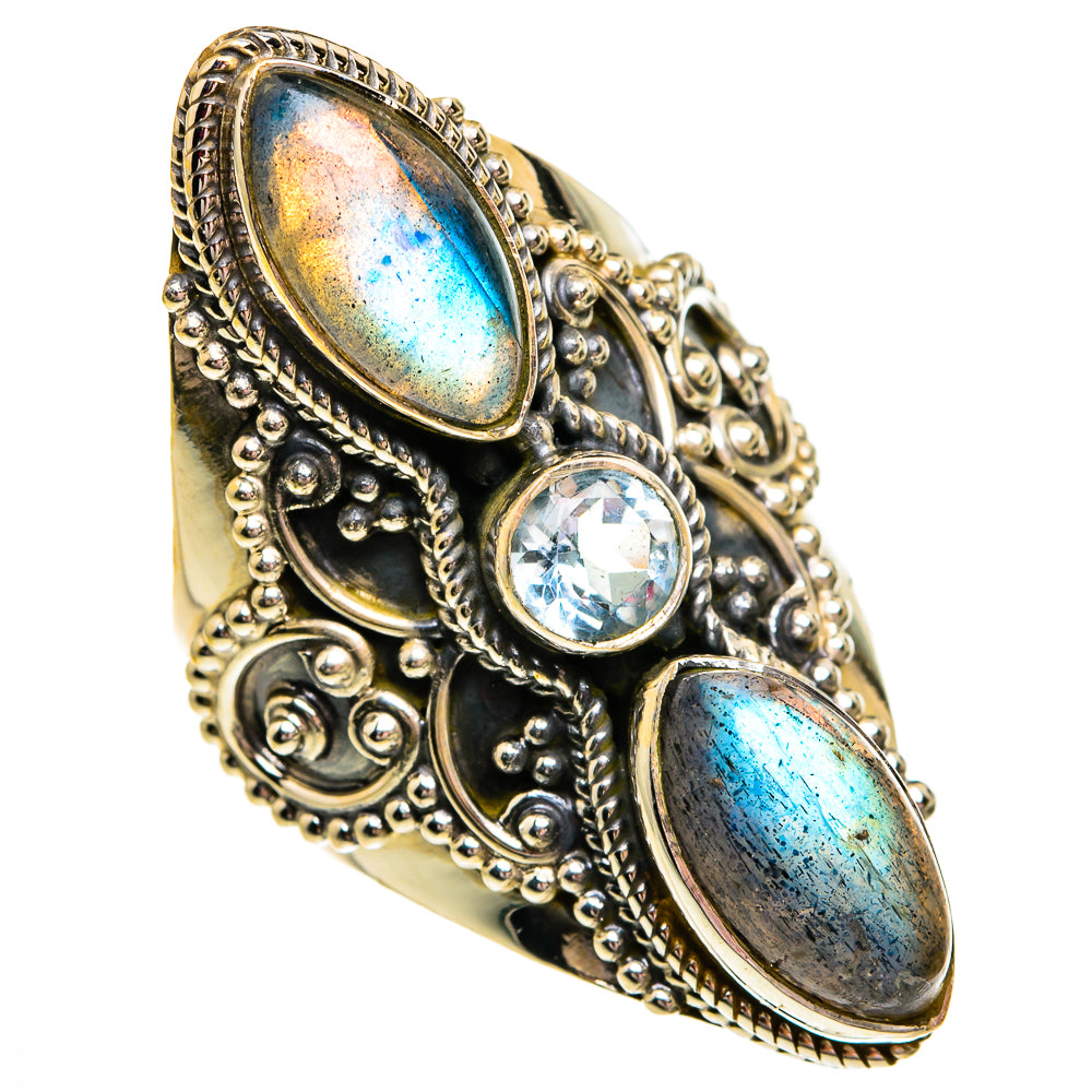 Labradorite Rings handcrafted by Anasilvercos - RING78500