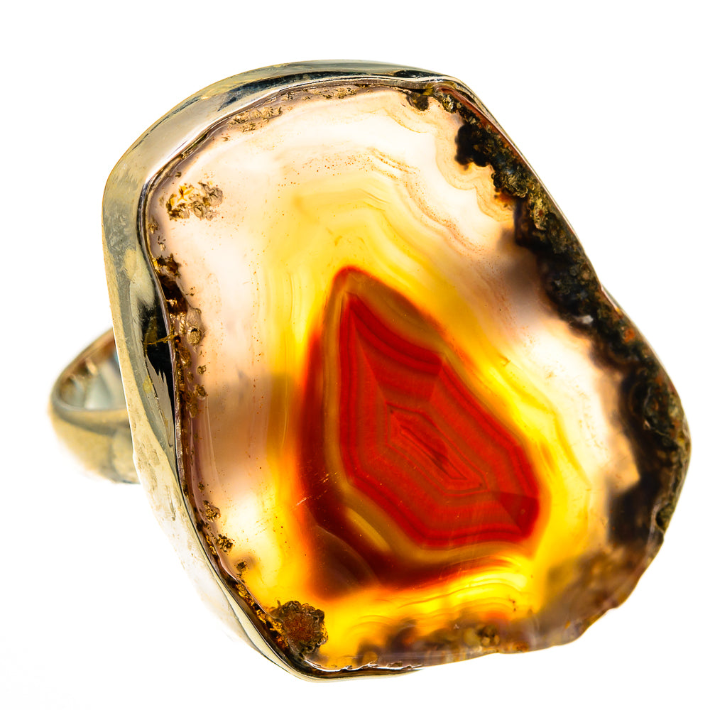 Botswana Agate Rings handcrafted by Anasilvercos - RING78512