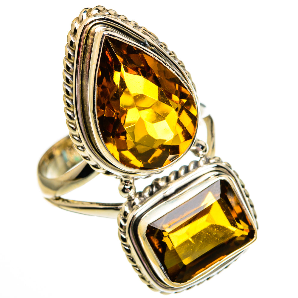 Mandarin Citrine Rings handcrafted by Anasilvercos - RING78516