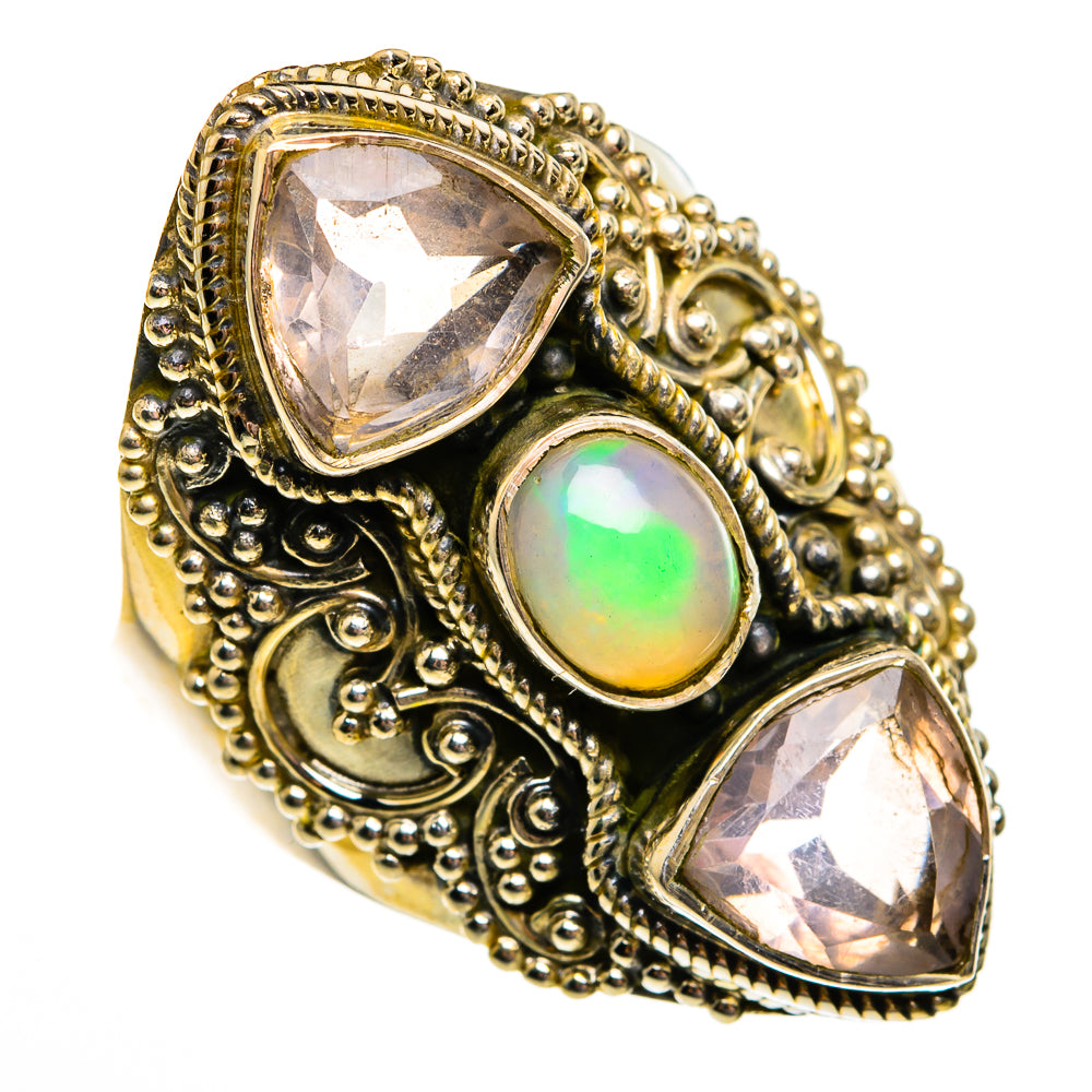 Ethiopian Opal Rings handcrafted by Anasilvercos - RING78528