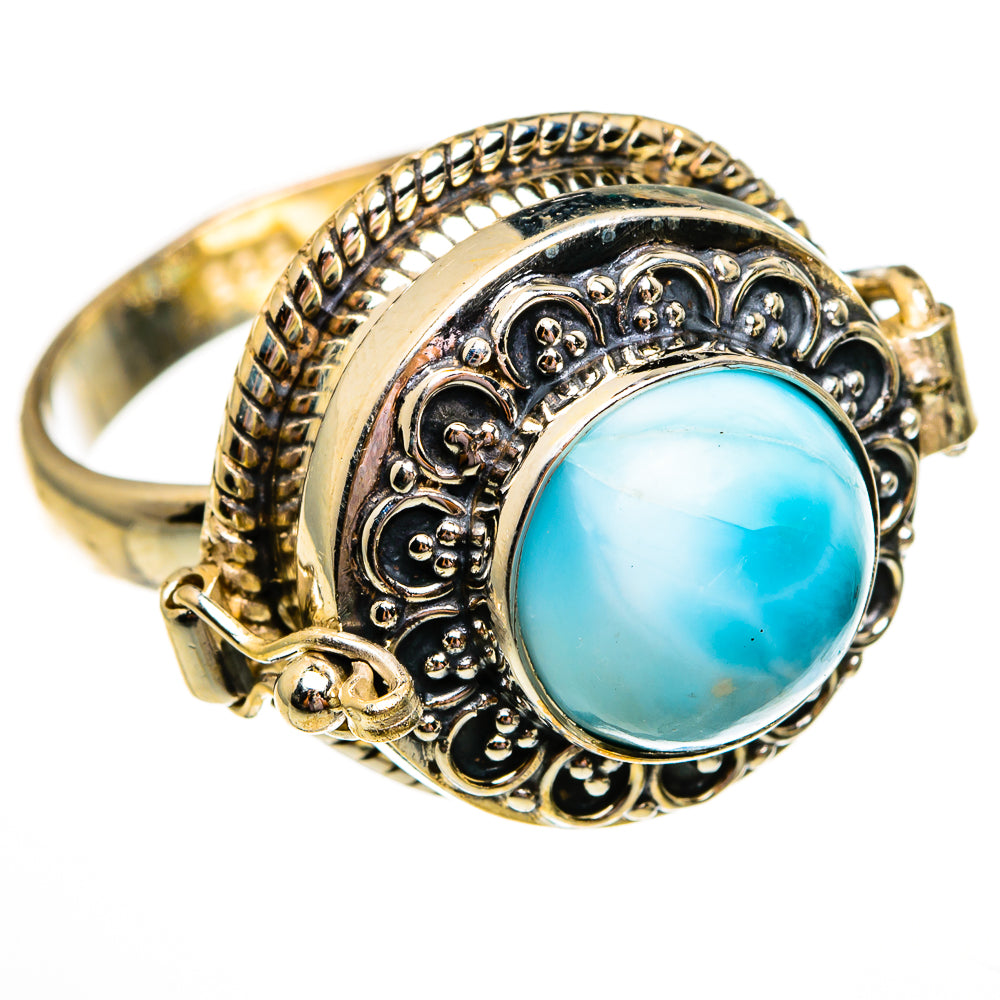 Larimar Rings handcrafted by Anasilvercos - RING78542