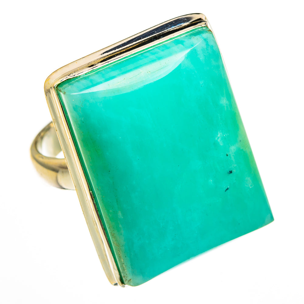 Peruvian Amazonite Rings handcrafted by Anasilvercos - RING78546